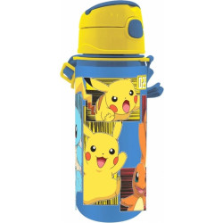 borraccia kids euroswan pokemon pikachu in alluminio 600ml multicolore
