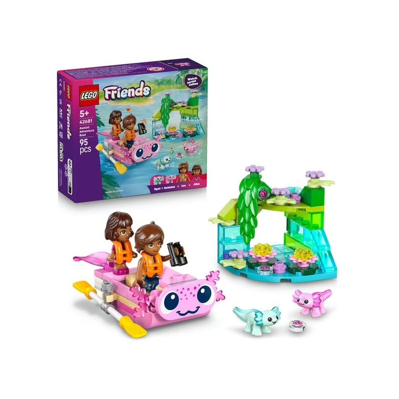 set da costruzione lego 42681 friends axolotl barca avventura multicolore