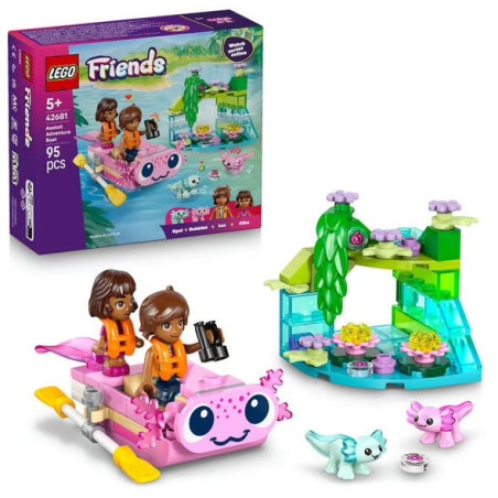 set da costruzione lego 42681 friends axolotl barca avventura multicolore
