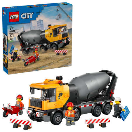 set da costruzione lego 60478 city betoniera multicolore 371pz [60478]