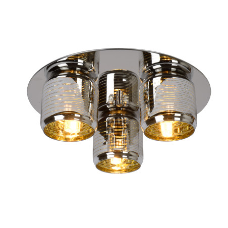 lampada da soffitto lucide eryn 3xg9 42w 38cm ip20 cromo/oro [70184/03/11]