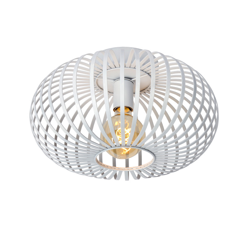 lampada da soffitto a led lucide manuela e27 ip20 39.5cm bianco [78174/40/31]