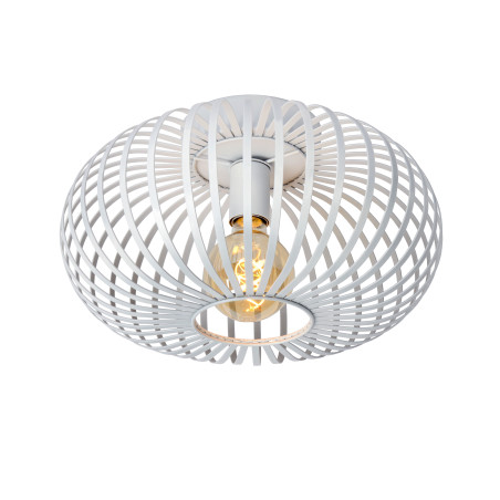 lampada da soffitto a led lucide manuela e27 ip20 39.5cm bianco [78174/40/31]
