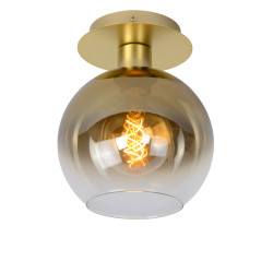 lampada da soffitto lucide marius e27 60w ip20 20cm oro opaco/ottone