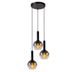 lampada a sospensione lucide marius dimmerabile 3xe27 40w ip20 48.5cm