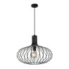 lampada a suspension a led lucide manuela e27 ip20 50cm nero [78374/50/30]