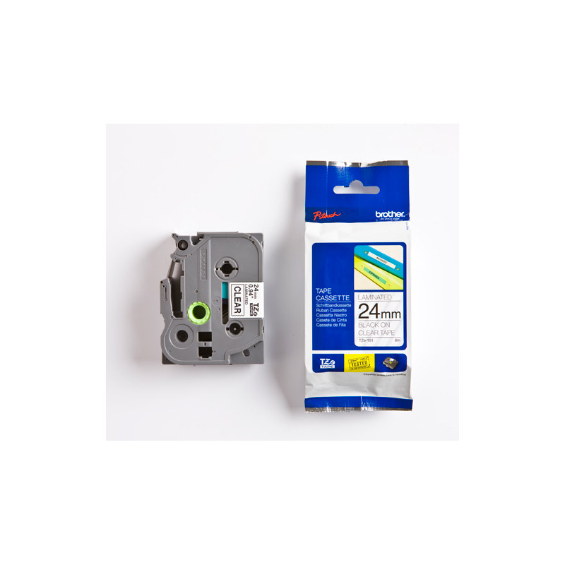 nastro brother tz-e151 24mmx8mt nerotrasparente [tz-e151]