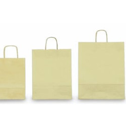 25 shoppers carta kraft 36x12x41cm twisted avorio [073663]