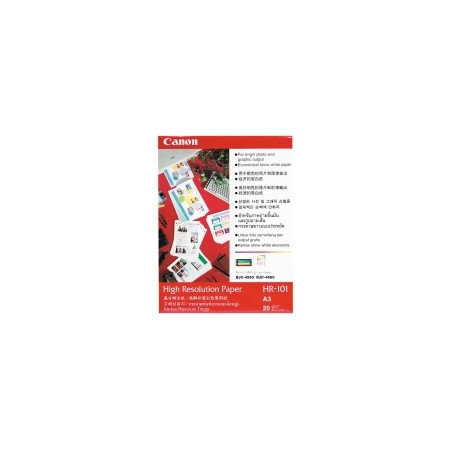 carta fotografica canon hr-101 a3 106gr 100 fogli [1033a005ab]