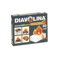 accendi fuoco diavolina a cubetti pz.40 [diavolina]