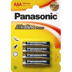 Pila panasonic 4 pz. aaa mini stilo lr03apb/4bp alkaline power