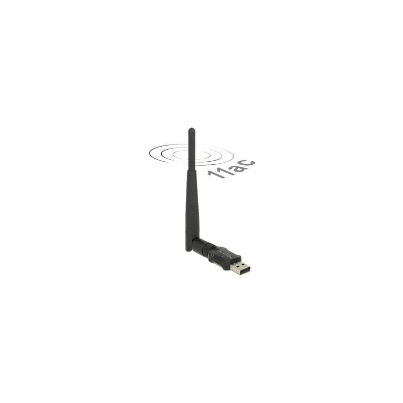 adattatore wireless usb delock wl-antenna usb2.0 3dbi 2,4+5 ghz