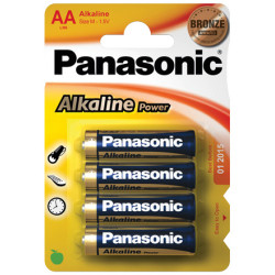 Pila panasonic 4 pz. aa stilo lr6apb/4pb alkaline power