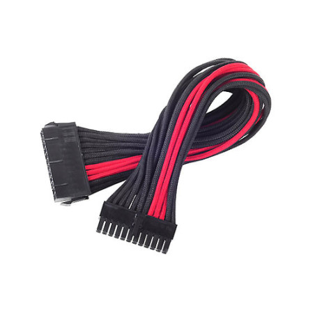 cavo silverstone atx 24-pin-kabel, 300mm - nero/rosso