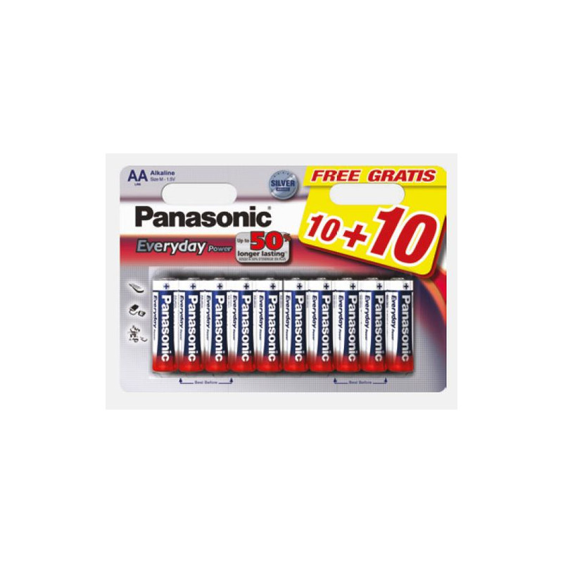 Pila panasonic 20 pz. lr6sps/20bw