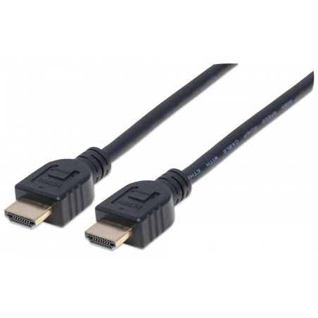 cavo hdmi manhattan cl3 high speed con ethernet a/a m/m 5m nero