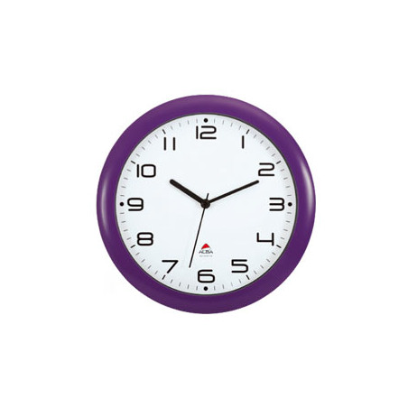 orologio da parete hornew Ø30cm viola alba [hornew-p]