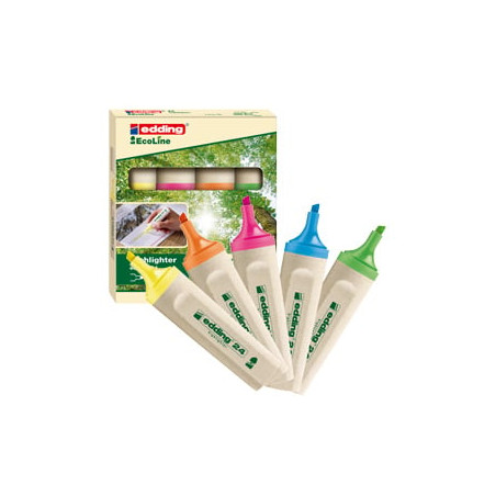 astuccio 4 evidenziatore 24 ecoline edding [4-24-4s]