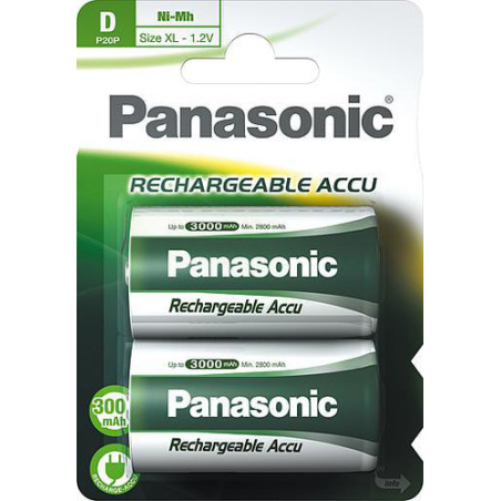 Pila ricaricabile panasonic 1 pz. torcia p20p/d 2b