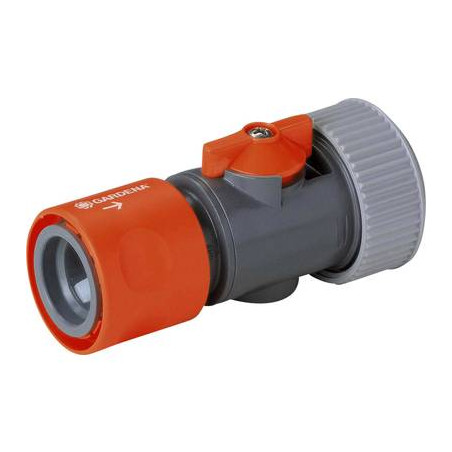 regolatore acqua stop 19 mm (3/4) Ø, raccordo a innesto gardena 2943-50