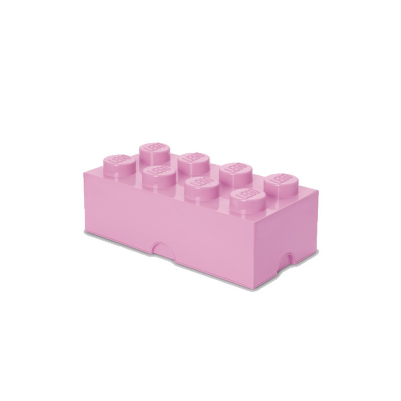 contenitore room copenhagen mattone lego brick da 8 rosa [rc40041738]