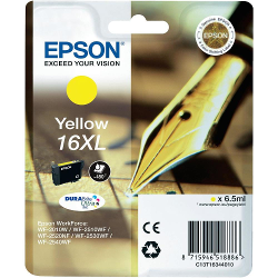 Cartuccia epson t16344020 giallo xl 16 wf serie 25