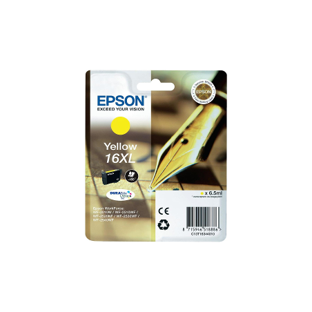 Cartuccia epson t16344020 giallo xl 16 wf serie 25