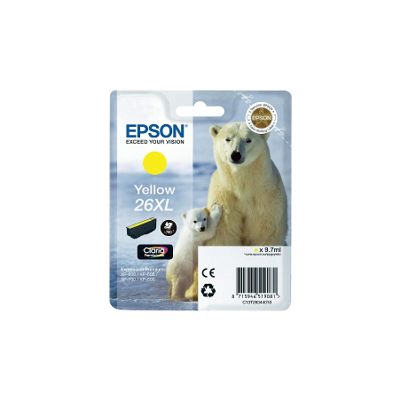 Cartuccia epson t26344020 giall xl ser. xp 6/7/800