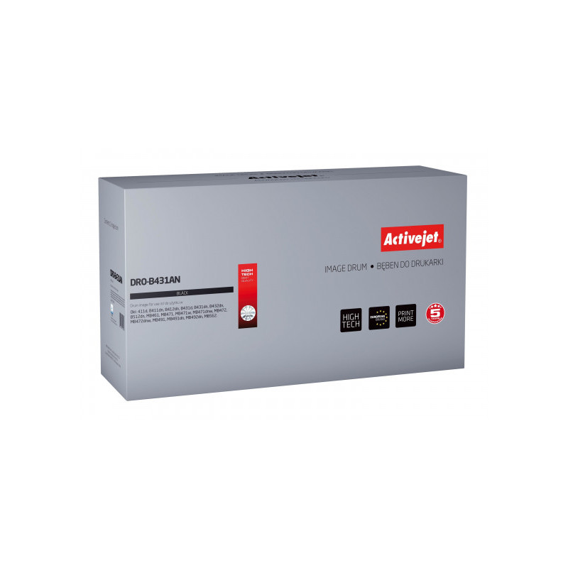 drum activejet per oki 44574302 premium 25.000 pagine nero [dro-b431an]