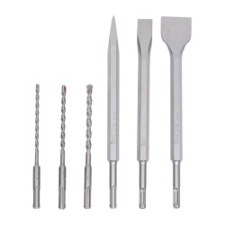 punte/scalpelli trapano makita sds+ 6-pezzi [d-58920]