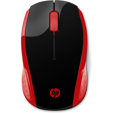 mouse hp 200 rf wireless optical 1000 dpi ambidextrous [2hu82aa]