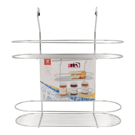 mensola portabarattoli artex a 2 piani per barra da cucina