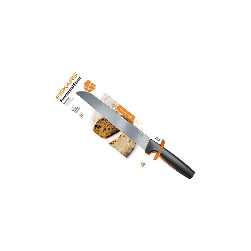 coltello da pane fiskars functional form 23cm manico in plastica