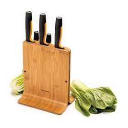 ceppo in bambu' fiskars con 5 coltelli 105755 [hnfiszn10575520]