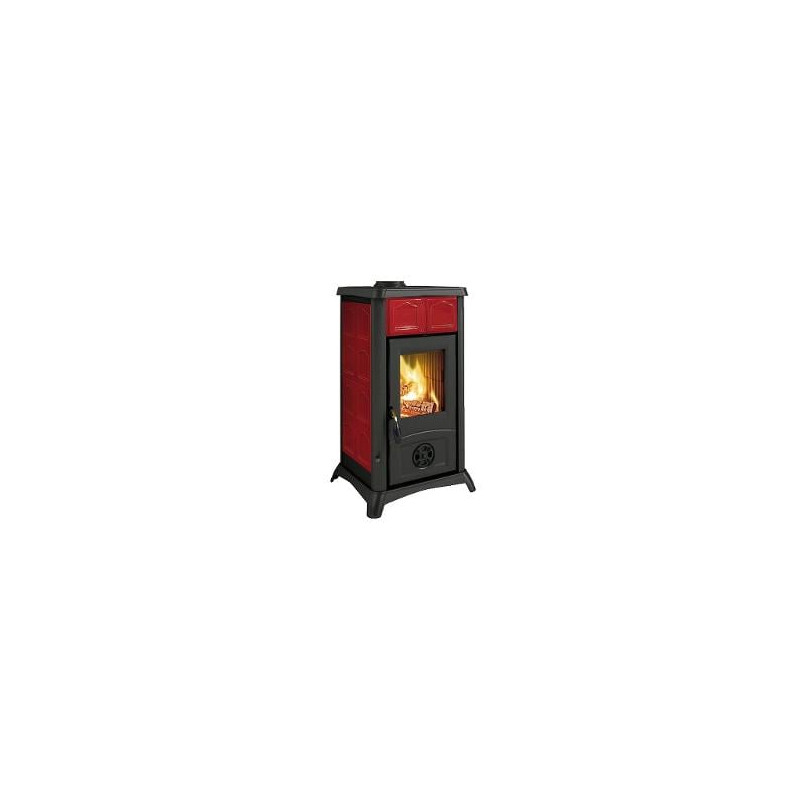 Stufa a legna la nordica gemma elegance bordeaux 7111600
