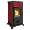 Stufa a legna la nordica gemma elegance bordeaux 7111600