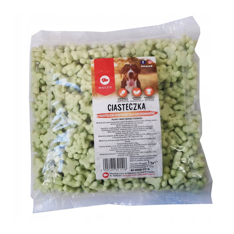 cubetti di menta maced per cuccioli 1kg