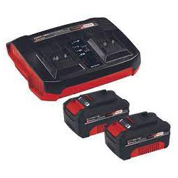 kit caricabatterie einhell power-x- change 2x 4.0ah [4512112]