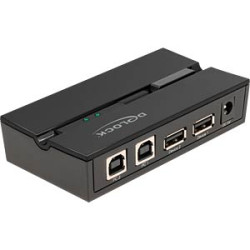 switch delock usb 2.0 a 2 pc/2 dispositivi nero [11492]