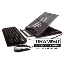 Supporto per notebook hamlet xtms100km - tiramisu + keyboard