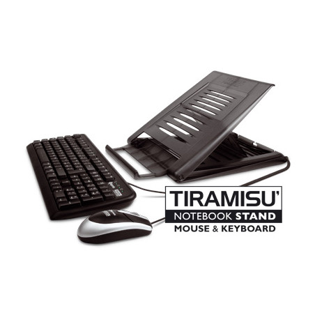 Supporto per notebook hamlet xtms100km - tiramisu + keyboard