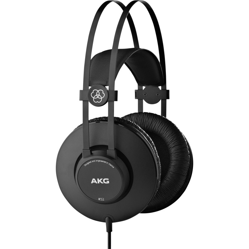 cuffie akg k52 da studio chiuse hi-fi 3.5mm con cavo nero [akz-52