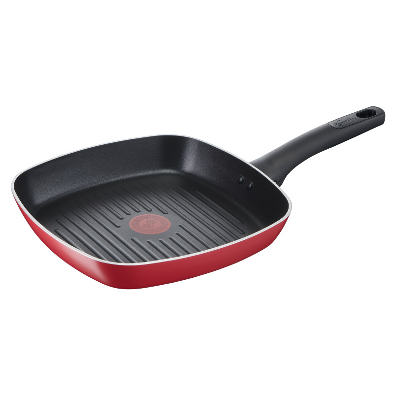 padella lagostina grill 26cmx26cm rosso