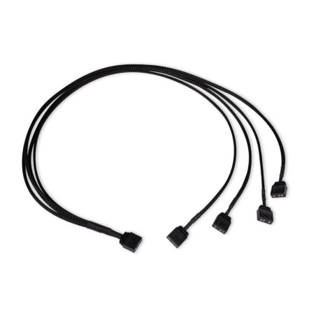 cavo alphacool splitter y argb 3pin 4x 3pin da 60cm nero