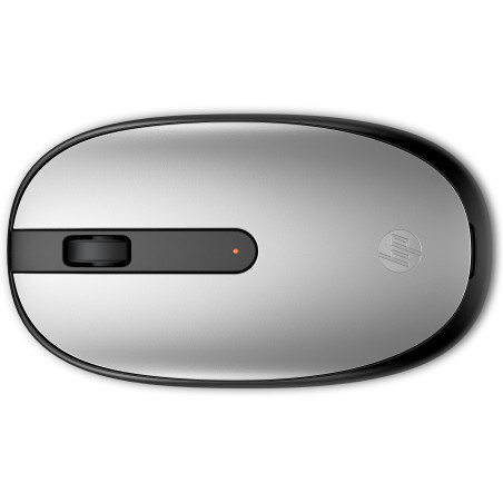 mouse hp 240 pike senza fili ottico 1600dpi argento [43n04aa]