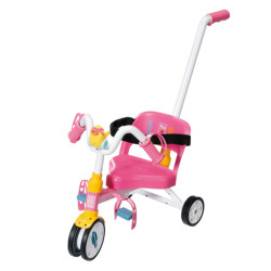 triciclo zapf creation trike baby born con set di biciclette per