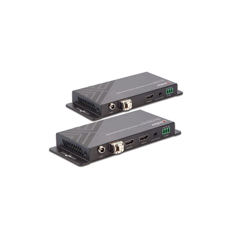 extender hdmi lindy 2.0 18g ir su fibra ottica 300m nero [lindy38174]