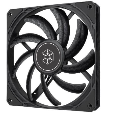 ventola 140x140 silverstone air slimmer 140 nero [sst-as140b]