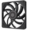 ventola 140x140 silverstone air slimmer 140 nero [sst-as140b]