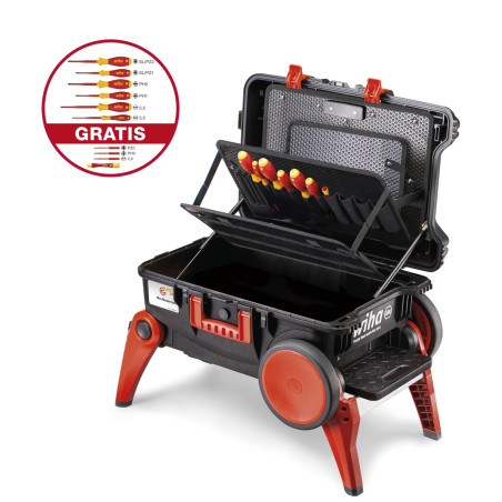 cassetta degli attrezzi wiha per elettroutensili da elettricista